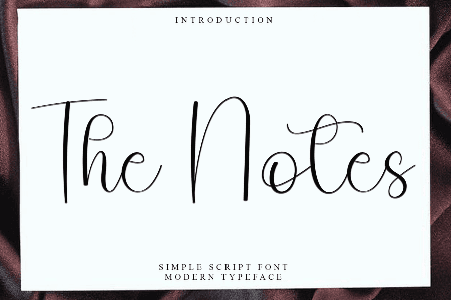 The Notes Font · 1001 Fonts