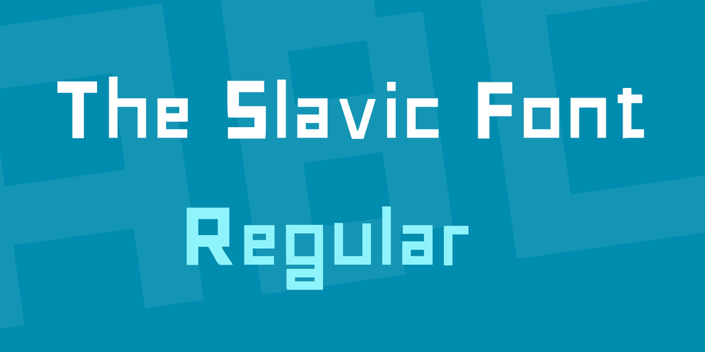 The Slavic Font illustration 5
