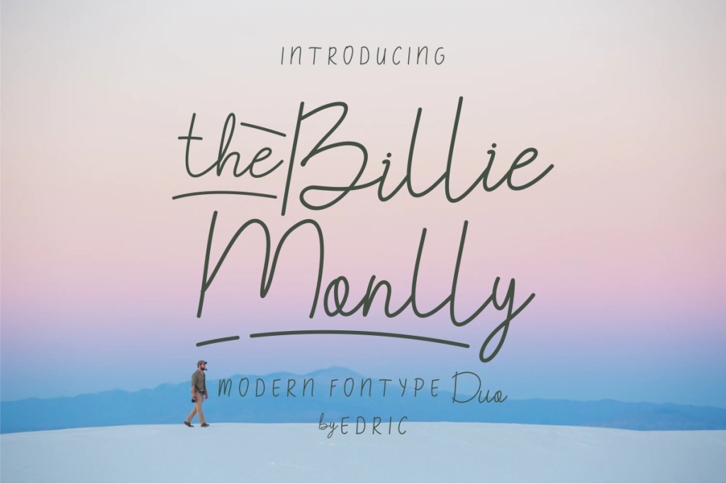 TheBillieMonlly DEMO Font Family · 1001 Fonts