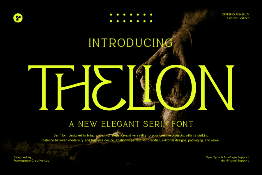 Thelion Font · 1001 Fonts