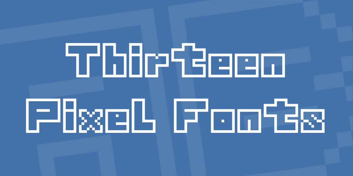 Thirteen Pixel Fonts illustration 1