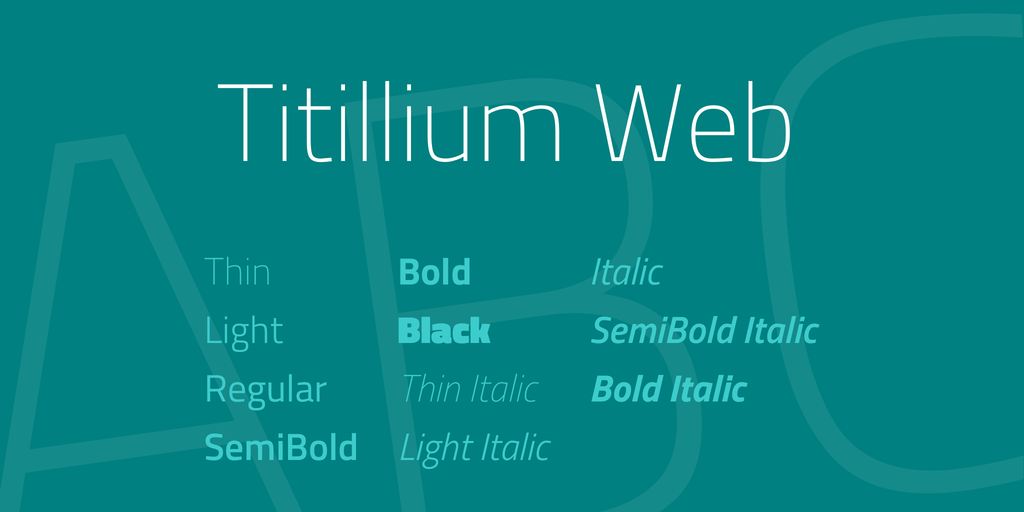 Titillium Web illustration 1