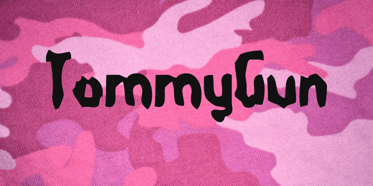 Tommy Lettering TommyGun Font · 1001 Fonts