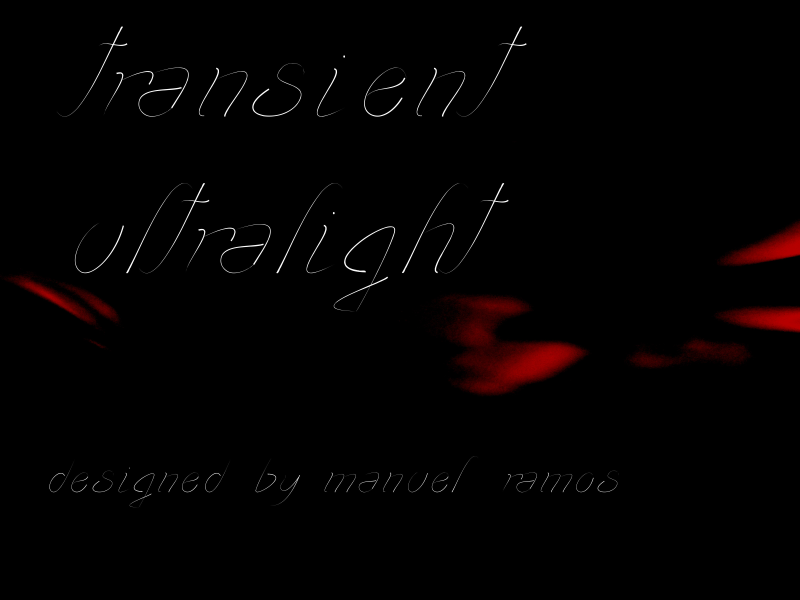Transient Lettering transient1 Font · 1001 Fonts
