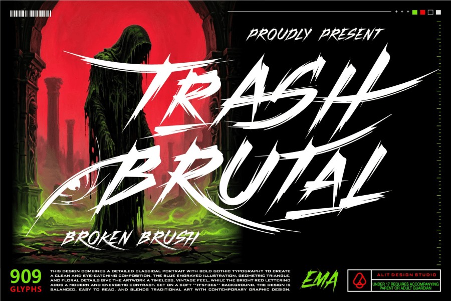 50+ Free Gothic, Edgy, Aggressive Fonts · 1001 Fonts