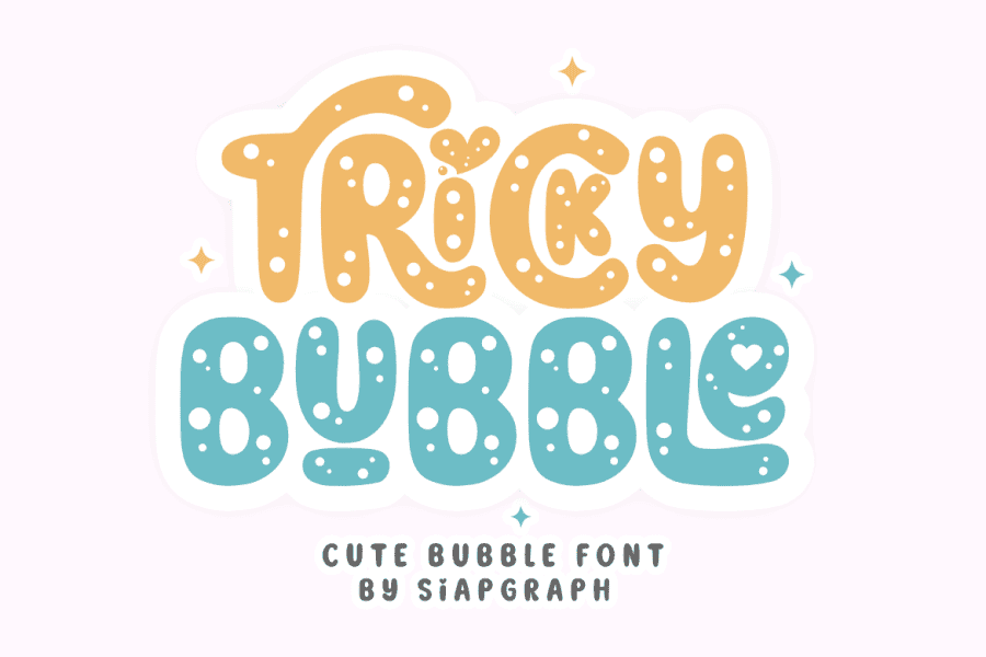 Small R Font Style Tricky Bubble Font · 1001 Fonts