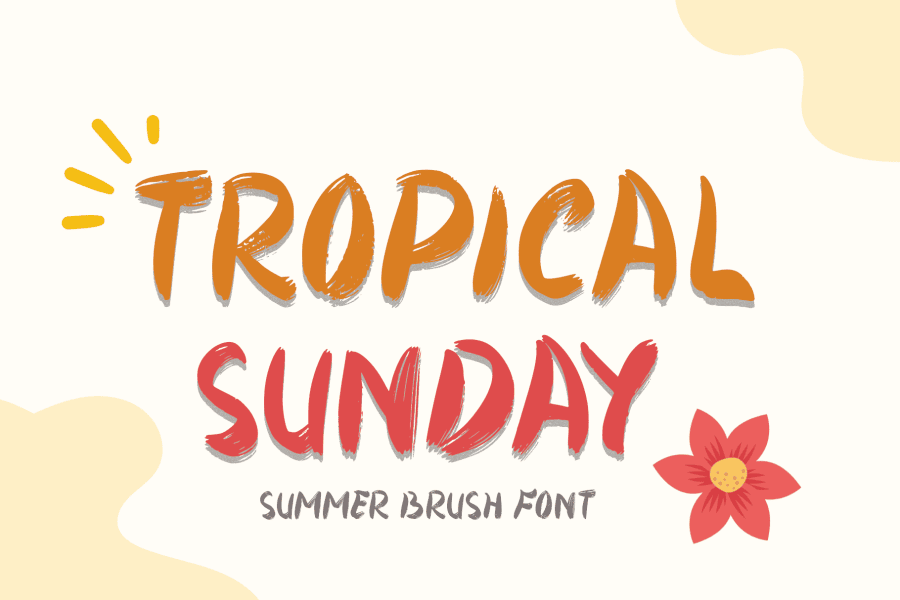 Tropical Sunday Font · 1001 Fonts
