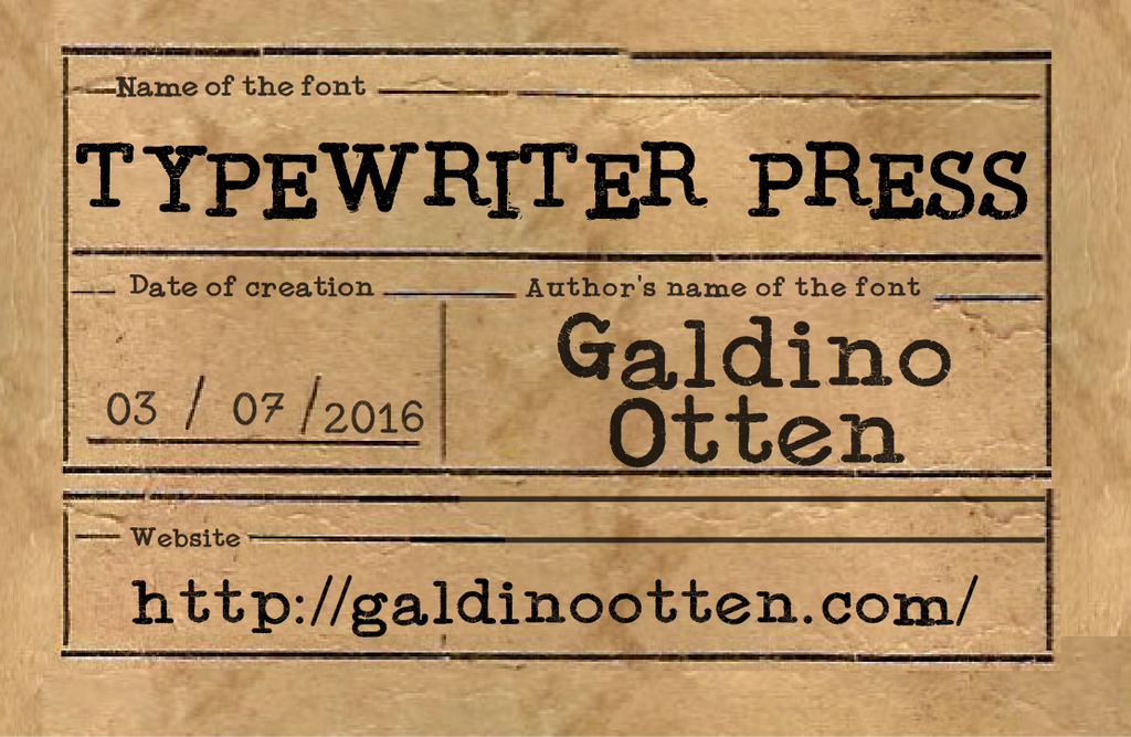 Typewriter Press illustration 1