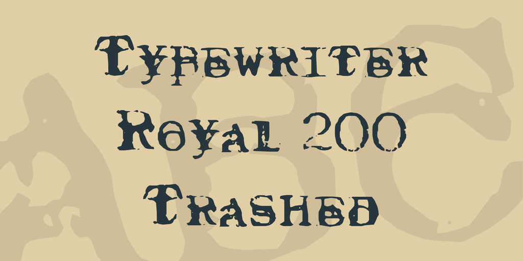 Typewriter Royal 200 Trashed illustration 1