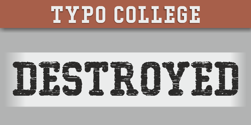 Typo College Dusty Demo illustration 2
