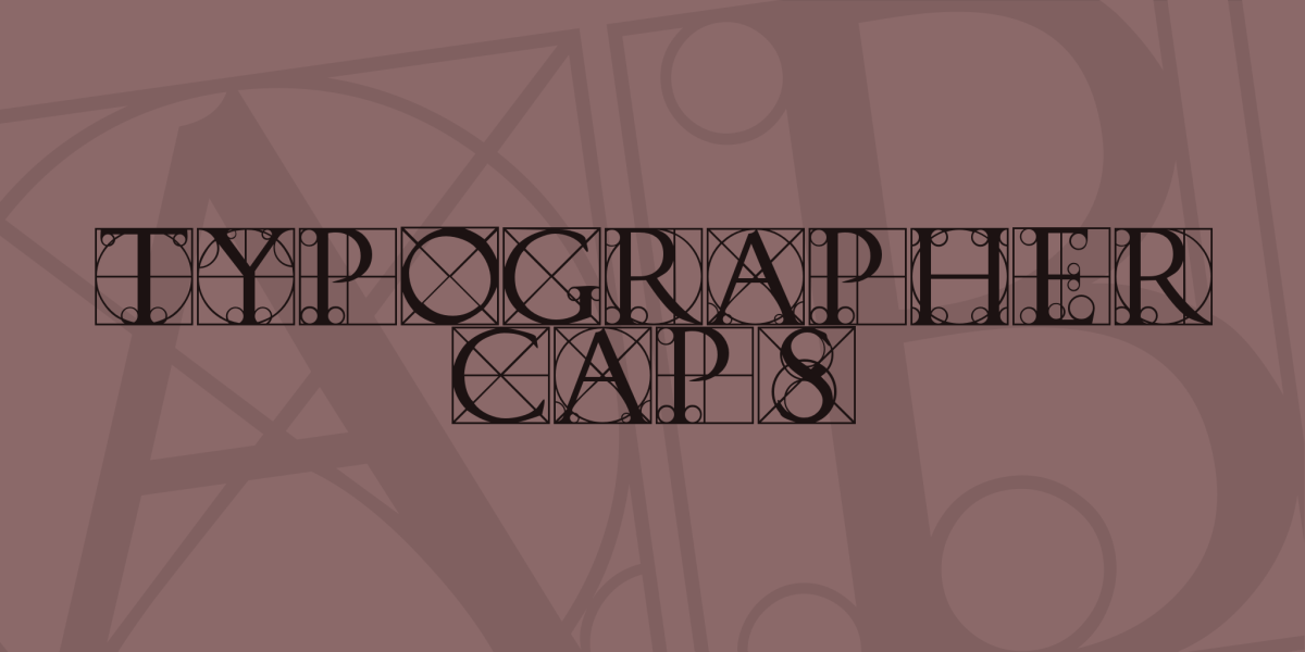 Typographer Caps Font · 1001 Fonts