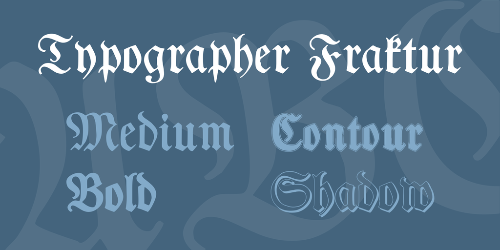 Typographer Fraktur illustration 1