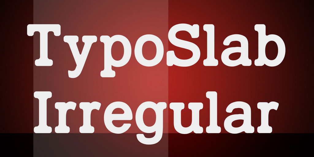 TypoSlab Irregular illustration 4