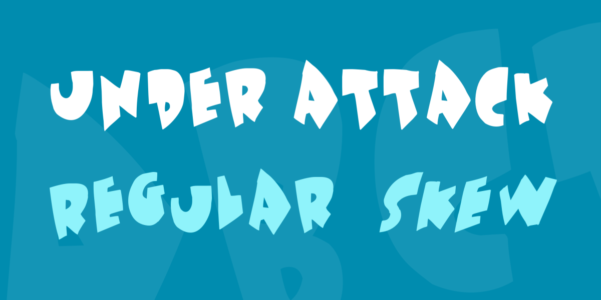 Under attack Font Family · 1001 Fonts