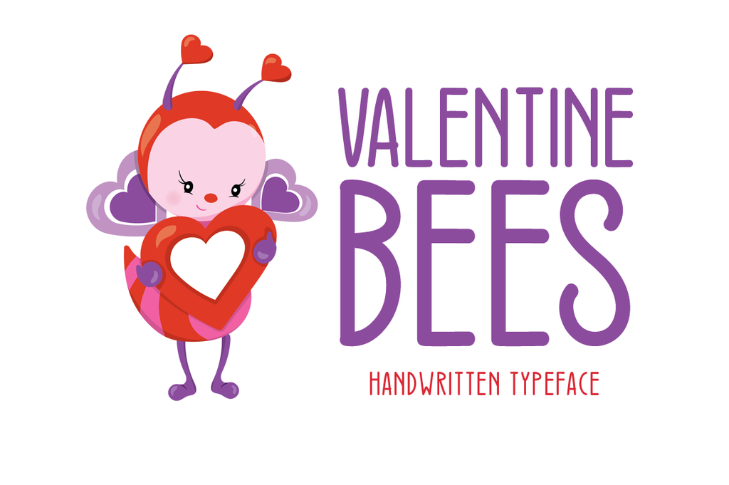 Valentine Bees illustration 6