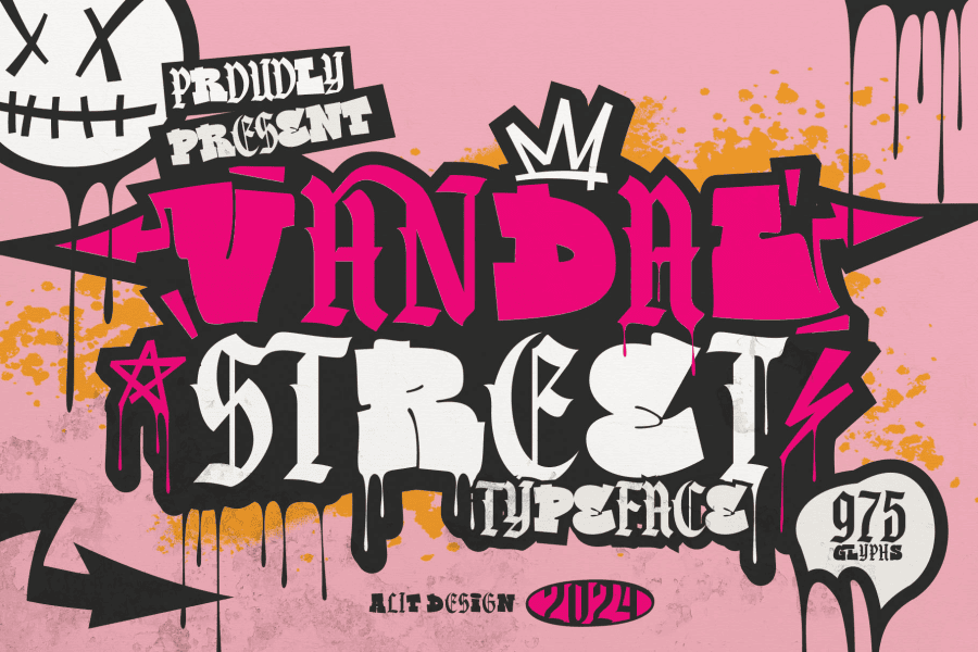 趣味 street fonts Street Graffiti - Comic Graffiti Font