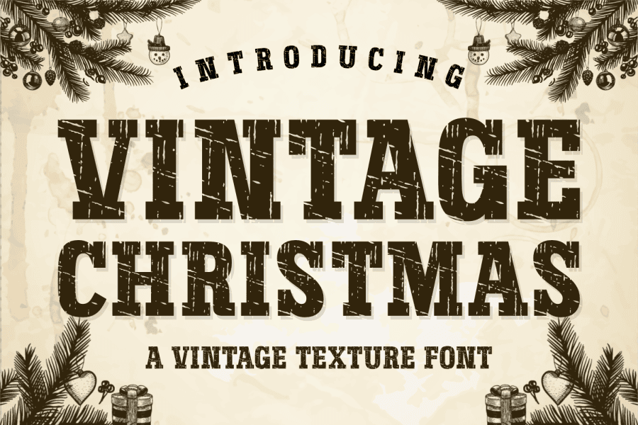 Vintage Christmas Font · 1001 Fonts