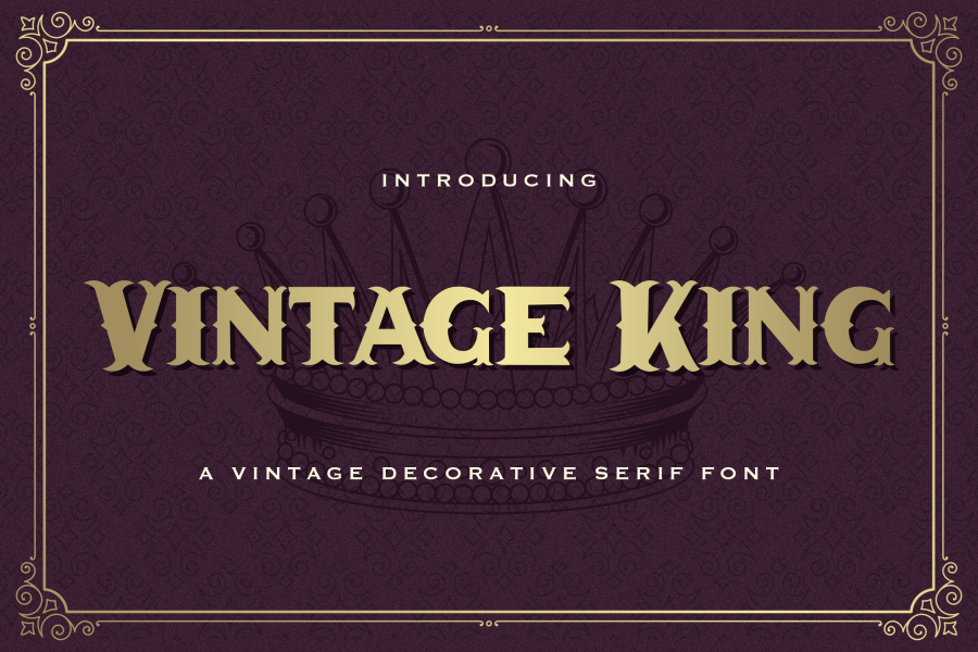 Kings Script Font Vintage King Font · 1001 Fonts