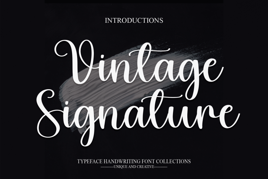 Vintage Signature Font · 1001 Fonts