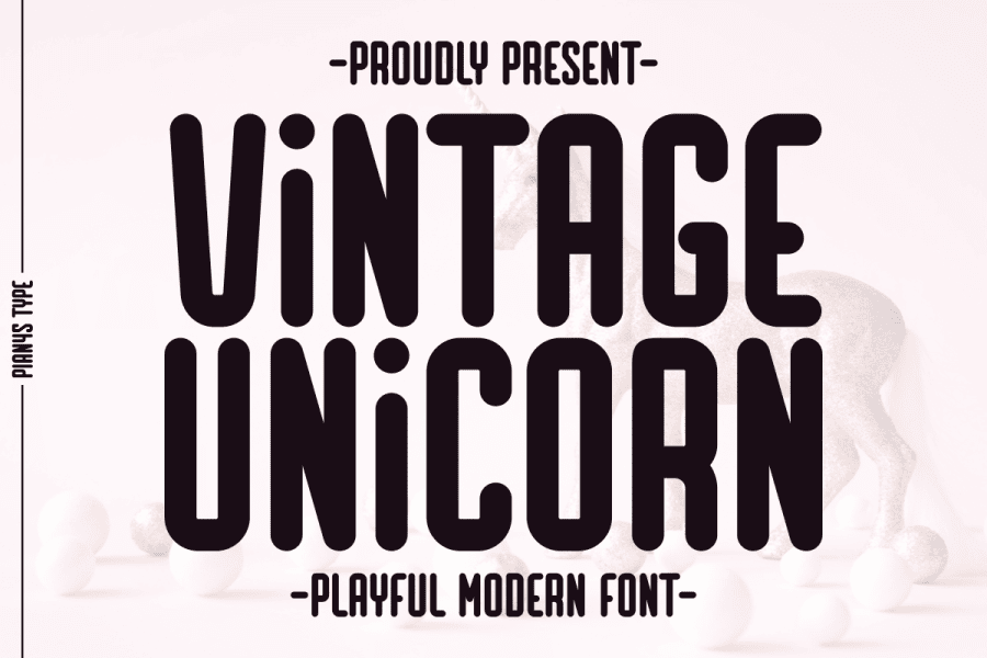 Vintage Unicorn Font · 1001 Fonts