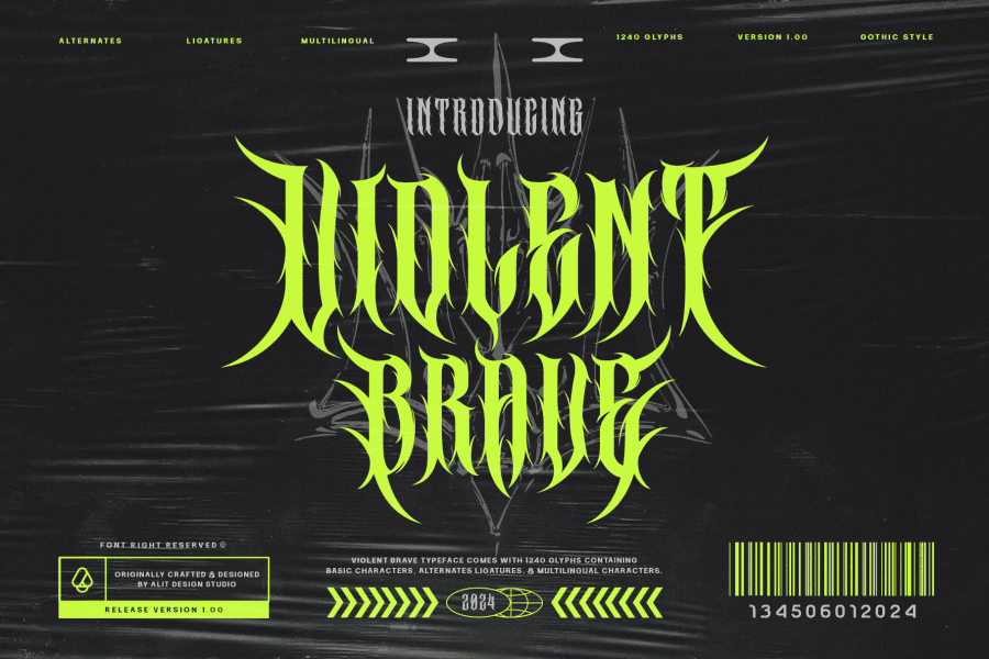 Violent Brave Font · 1001 Fonts