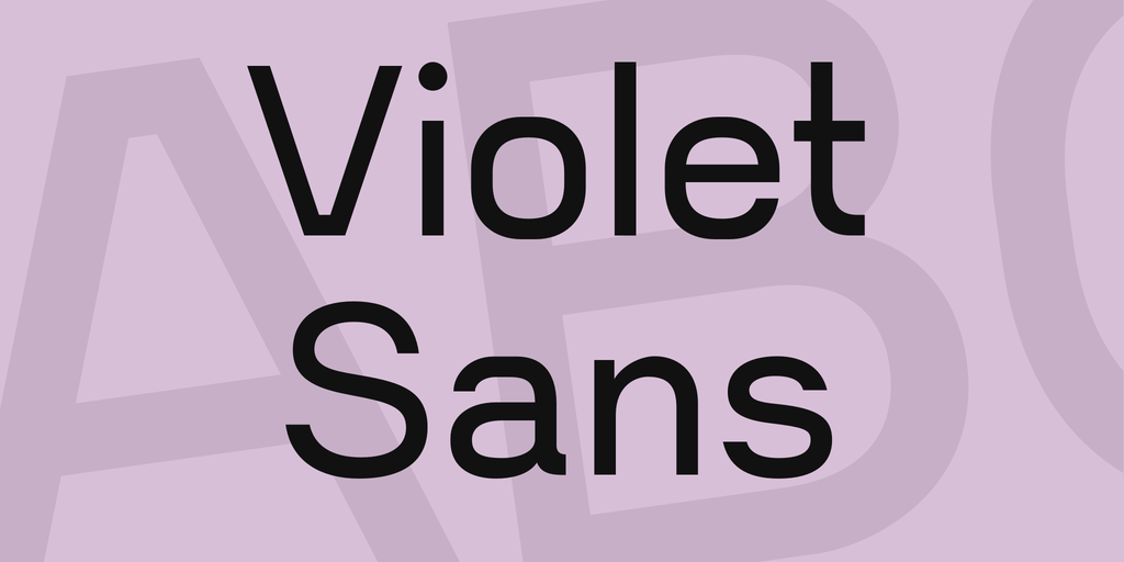Violet Sans illustration 1
