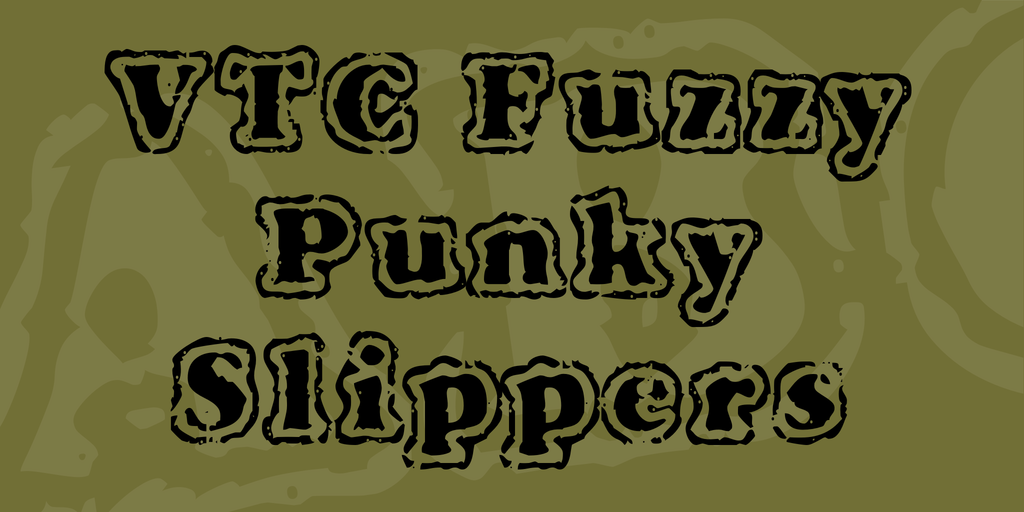 VTC Fuzzy Punky Slippers illustration 1