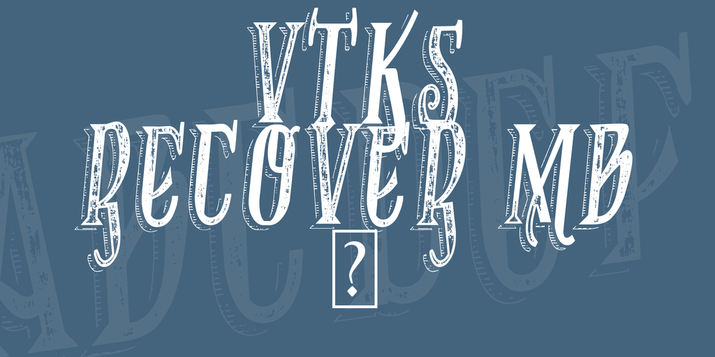 VTKS RECOVER MB 1 illustration 1