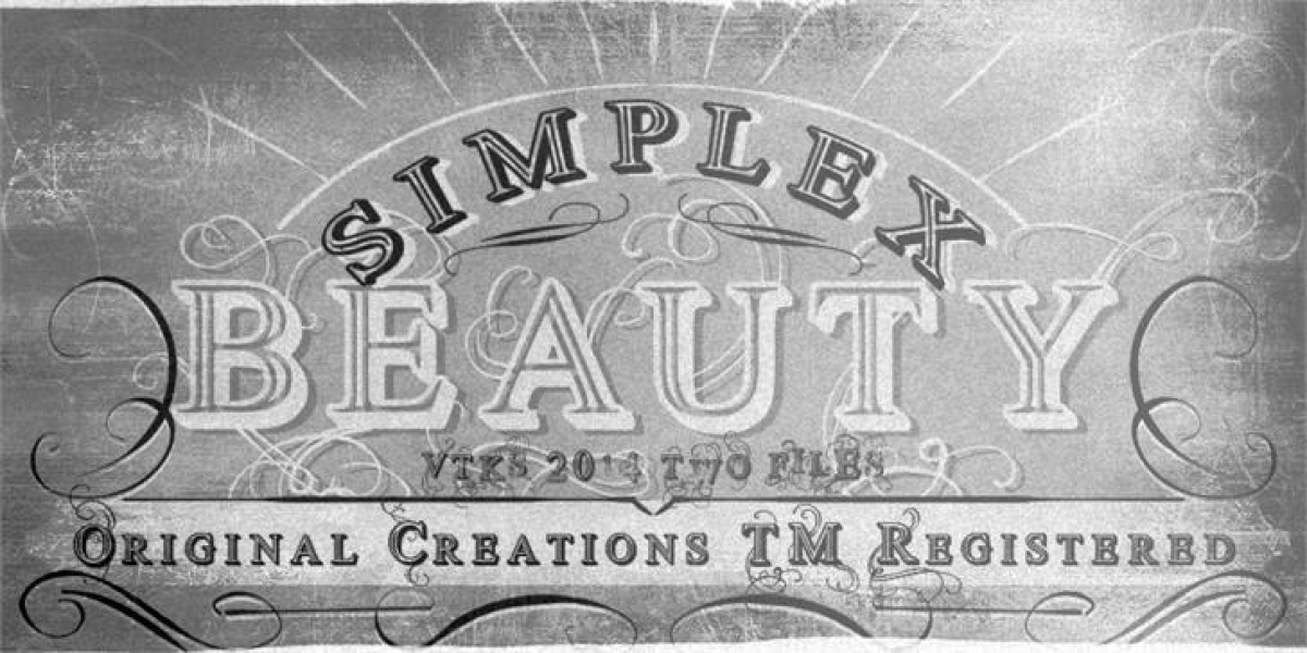 Vtks Simplex Beauty 2 Font · 1001 Fonts