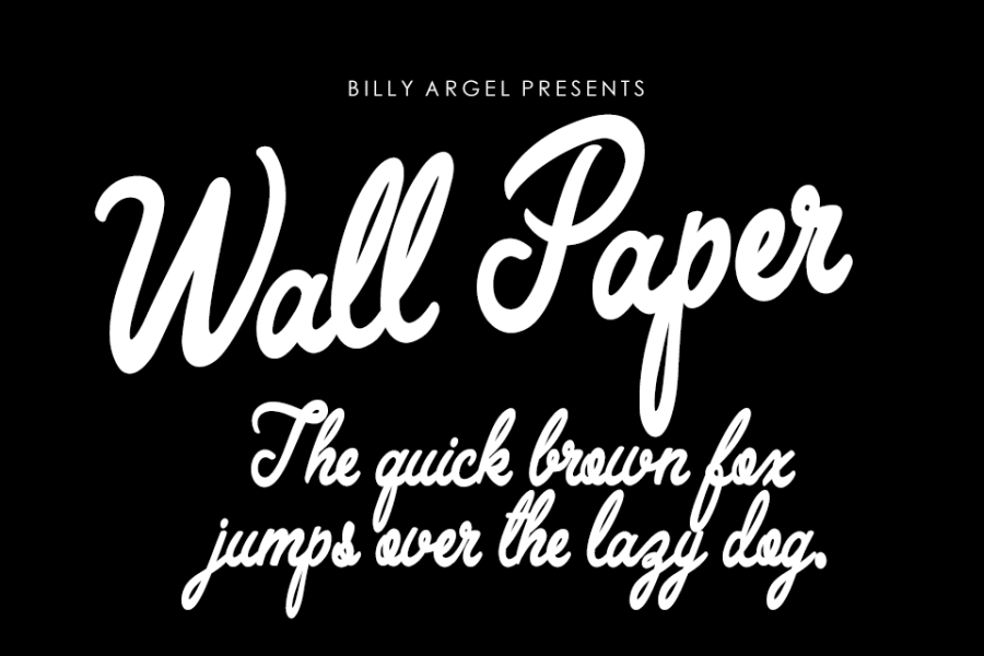 Wall Paper Personal Use Font · 1001 Fonts