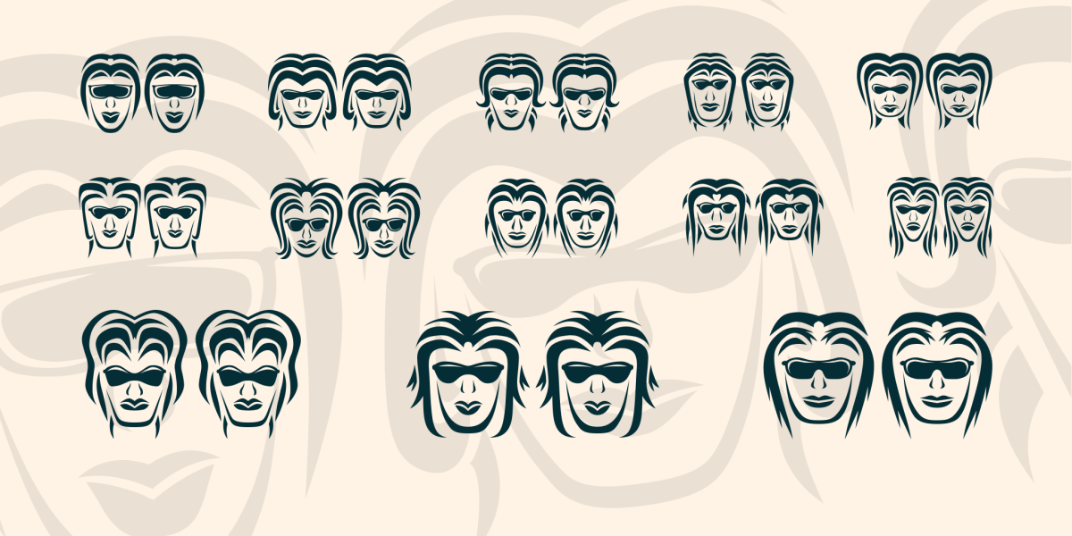 1 Free Head, Mixed Case, Sunglasses Font · 1001 Fonts