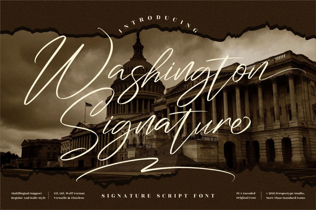 Washington Signature illustration 2