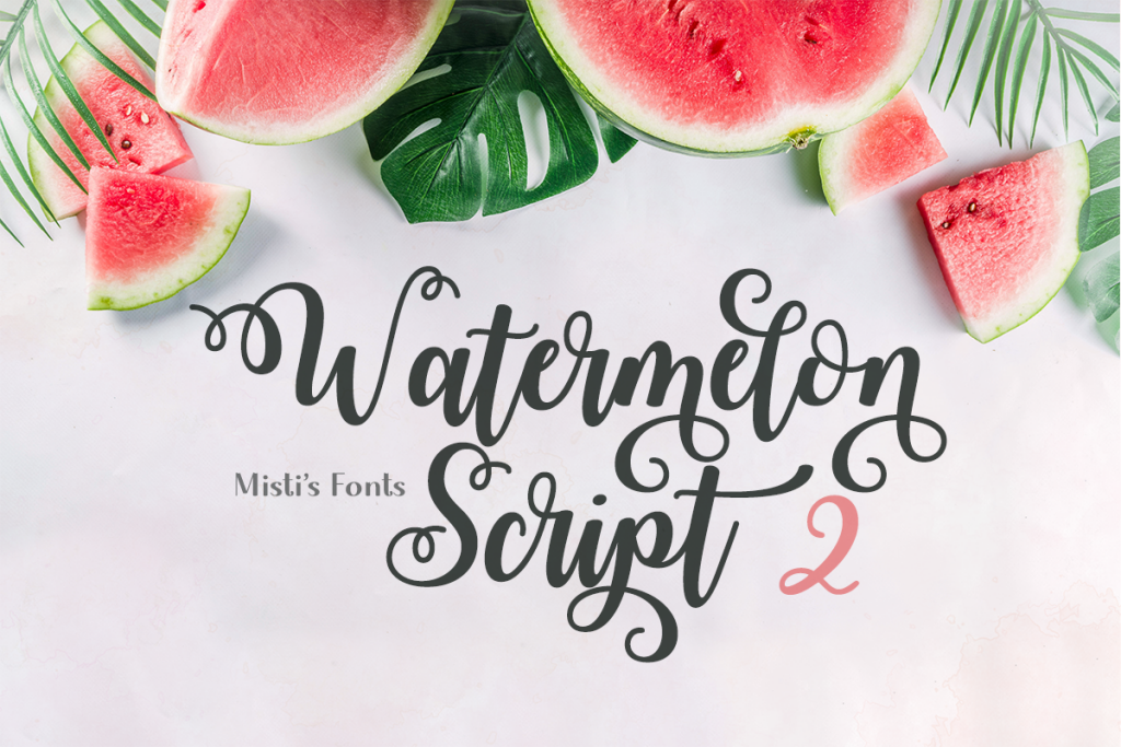 Watermelon Script 2 illustration 2