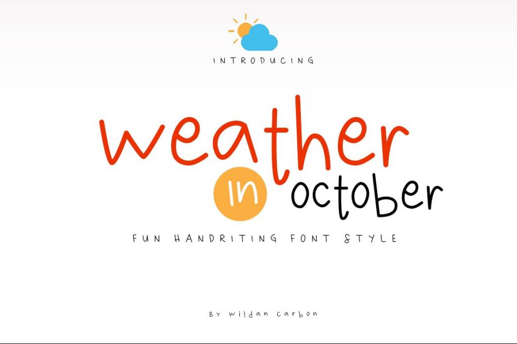 Weather in October (Demo) Font Family · 1001 Fonts