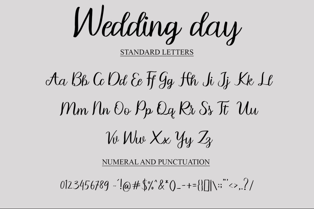 Wedding Day Font · 1001 Fonts