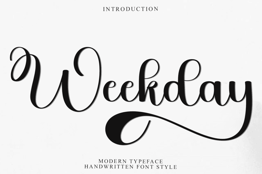 Weekday Font · 1001 Fonts