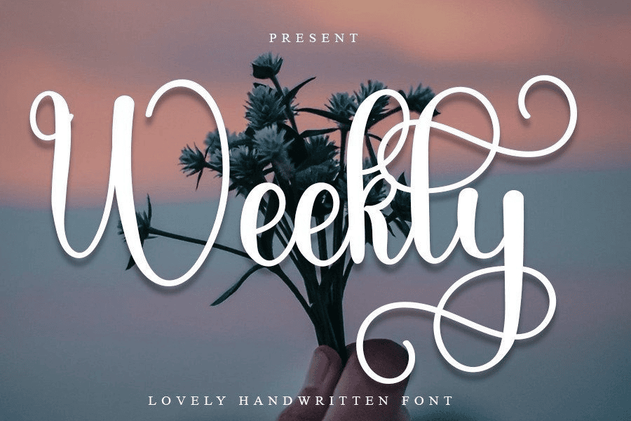 Weekly Font · 1001 Fonts