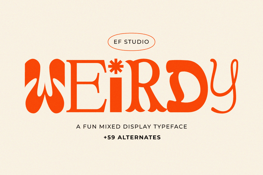 Weirdy - Personal Use Font · 1001 Fonts