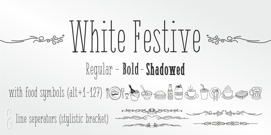 White Festive illustration 1