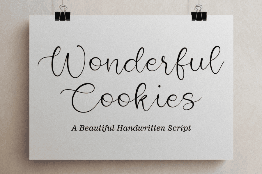 Wonderful Cookies Font · 1001 Fonts