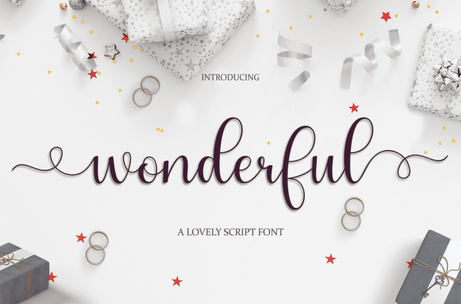 Wonderful Script Wonderful Script Font · 1001 Fonts