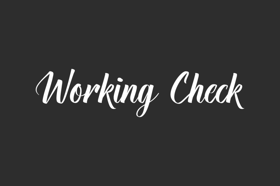 Working Check Demo Font · 1001 Fonts