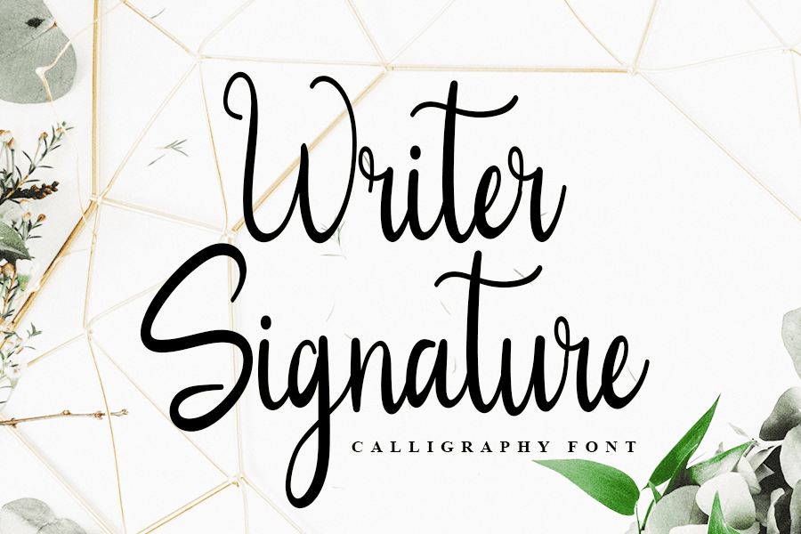 Writer Signature Font · 1001 Fonts