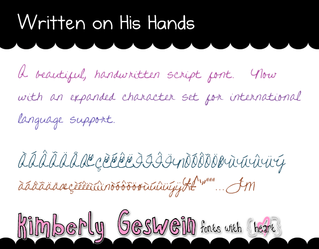 Written on His Hands illustration 1