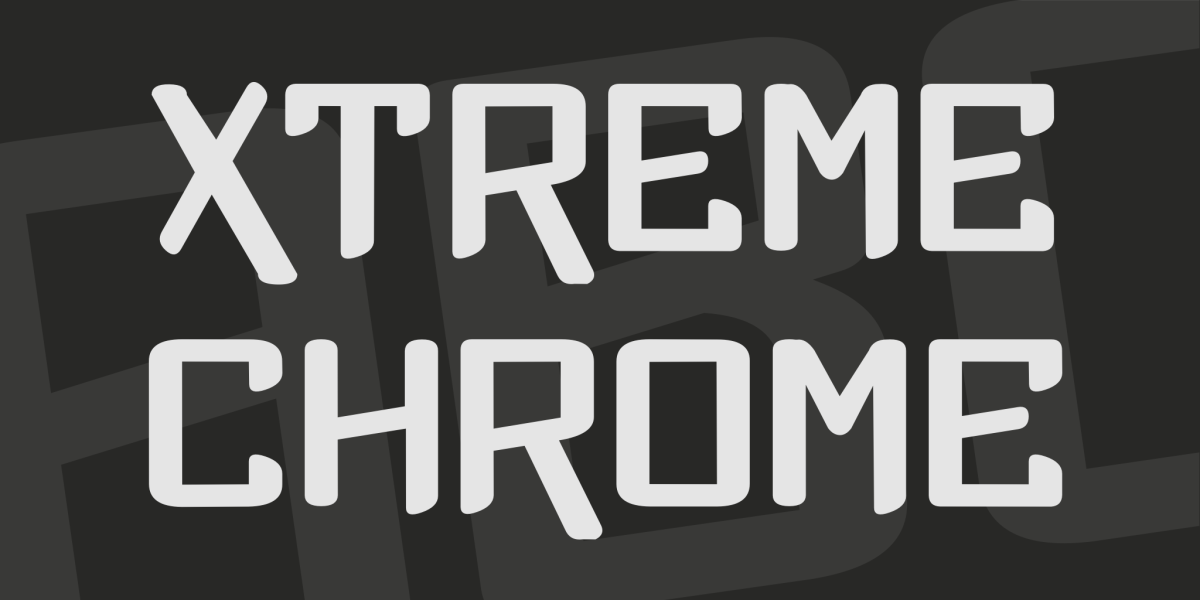 Xtreme Chrome Font · 1001 Fonts