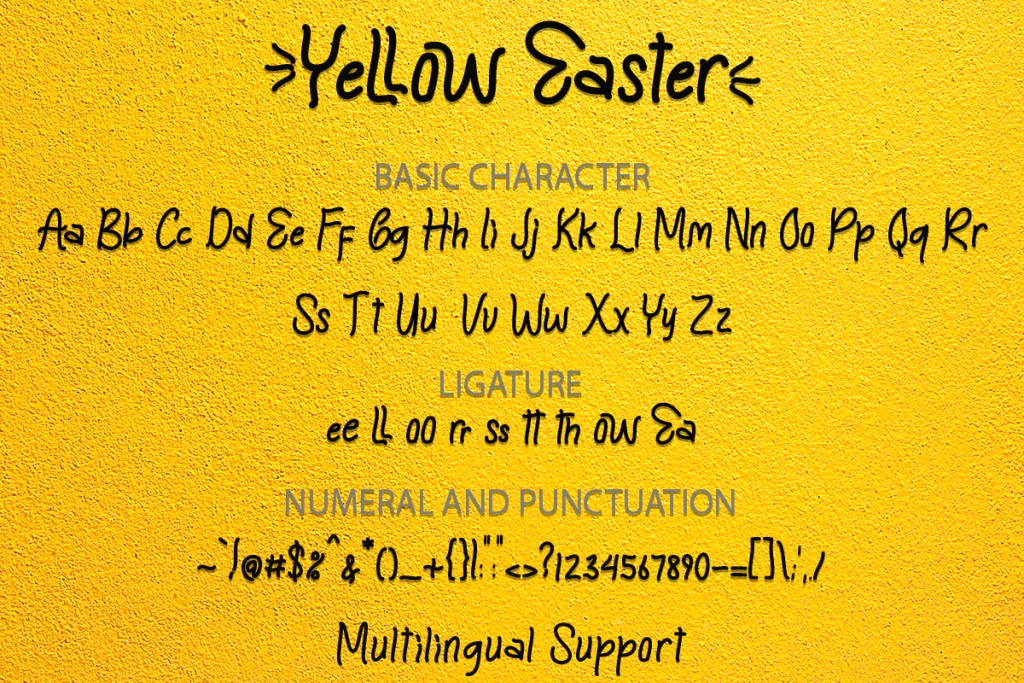 Yellow Easter illustration 8