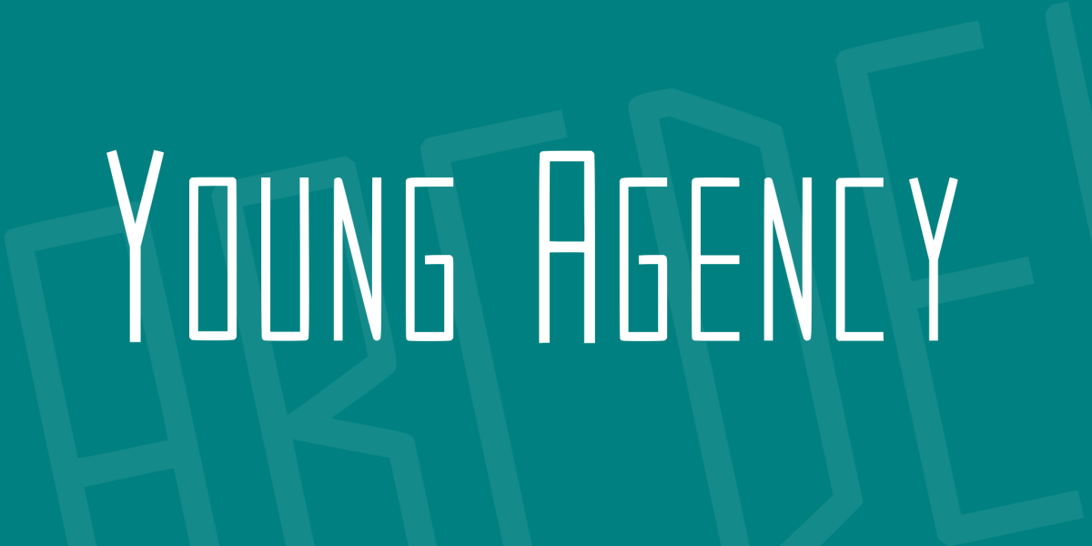 Young Agency Font · 1001 Fonts