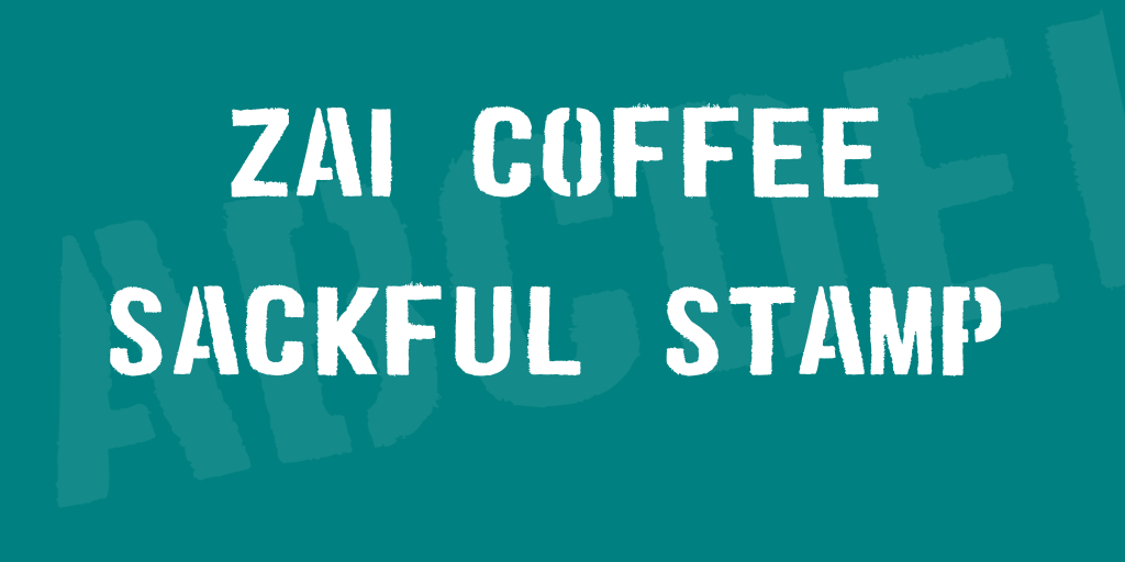 zai Coffee Sackful Stamp illustration 2