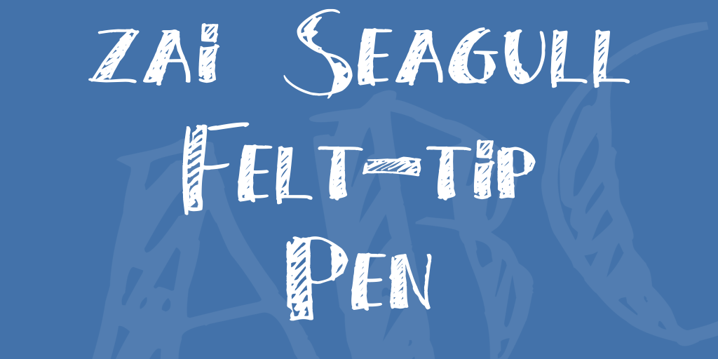 zai Seagull Felt-tip Pen illustration 2