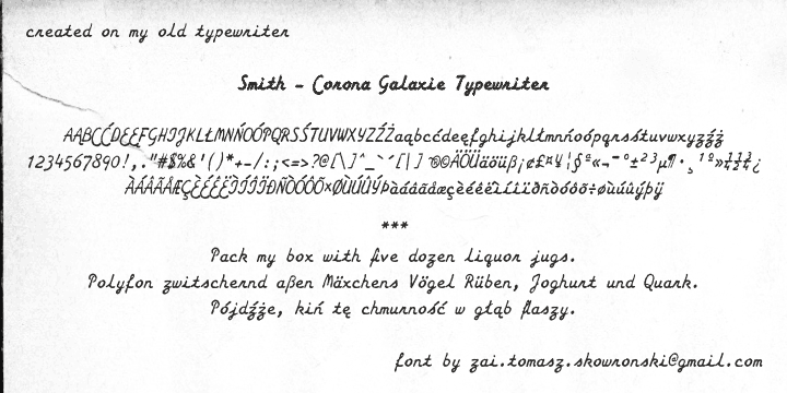 zai Smith-Corona Galaxie Typewriter illustration 1